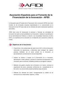 Asociación Española para el Fomento de la Financiación de la