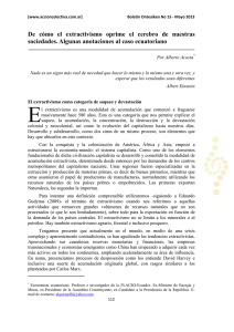 De cómo el extractivismo oprime el cerebro de nuestras sociedades
