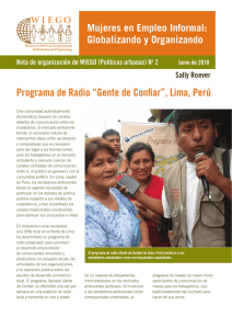 Programa de Radio “Gente de Confiar”, Lima, Perú
