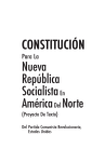 Constitución para la Nueva República Socialista en