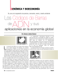 Los Códigos de Barras de ADN y sus aplicaciones en la economía