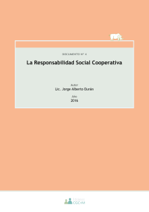 La Responsabilidad Social Cooperativa