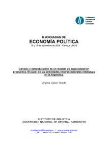 economía política - Facultad de Ciencias Sociales