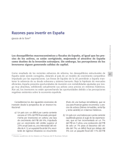 Razones para invertir en España