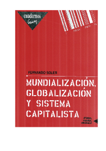 Mundialización, Globalización y sistema capitalista