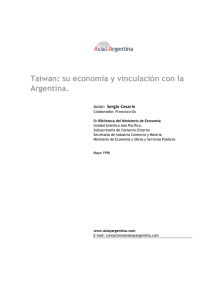 Taiwan: su economía y vinculación con la Argentina.