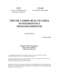 tipo de cambio real en chile: fundamentos y desalineamientos