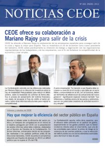 Hay que mejorar la eficiencia del sector público en España CEOE