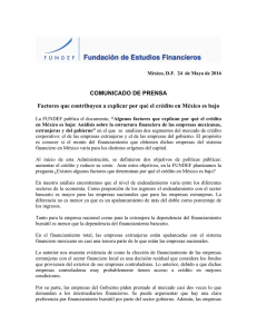 COMUNICADO DE PRENSA Factores que contribuyen a explicar