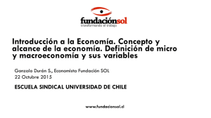 Introducción a la Economía. Concepto y alcance de la economía