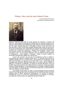 Pr&oacute;logo: Vida y obra de Jos&eacute; Casta&ntilde;o Posse
