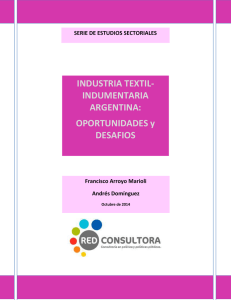 INDUSTRIA TEXTIL- INDUMENTARIA ARGENTINA