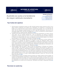 Australia se suma a la tendencia de mayor estímulo monetario