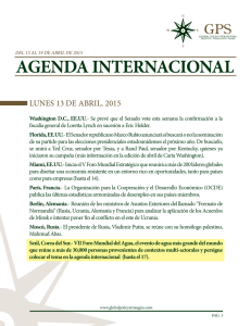 AGENDA INTERNACIONAL - Global Policy Strategies