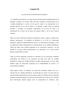 Las teorías de la distribución del ingreso