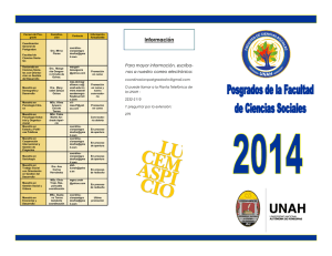 Informaci&oacute;n - Facultad de Ciencias Sociales