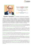 Ramón Tamames Catedrático de Estructura Económica