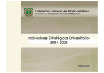 Indicadores estratégicos universitarios 2004-2008