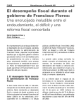 El desempeño fiscal durante el gobierno de Francisco Flores: Una