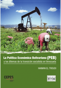 La Pol&iacute;tica Econ&oacute;mica Bolivariana (PEB) y los