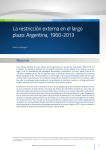La restricción externa en el largo plazo: Argentina, 1960-2013