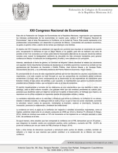 XXI Congreso Nacional de Economistas