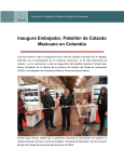 Inaugura Embajador, Pabellón de Calzado Mexicano en Colombia