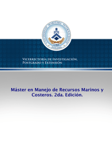 Máster en Manejo de Recursos Marinos y Costeros. 2da