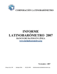 INFORME LATINOBARÓMETRO 2007