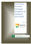 Borrador: Estrategia Energética de Andalucía 2014-2020