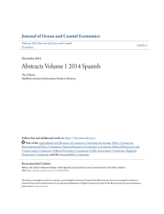Abstracts Volume 1 2014 Spanish - Digital Commons @ Center for