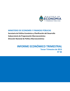 INFORME ECONÓMICO TRIMESTRAL - Ministerio de Hacienda y