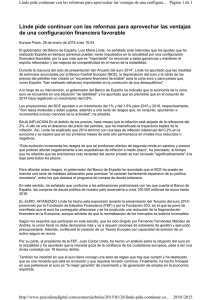 28.1.2015 - periodistadigital.com/Linde pide continuar con las