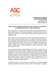 COMUNICADO DE PRENSA ASC estrena campaña institucional