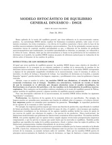 MODELO ESTOCÁSTICO DE EQUILIBRIO GENERAL DINÁMICO