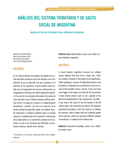 análisis del sistema tributario y de gasto social de argentina