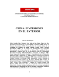 China Inversiones en el exterior