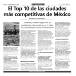 El Top 10 de las ciudades más competitivas de México