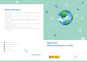 Agentes de Internacionalización en Cuba