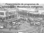 Financimiento de programas de inmunización: Mecanismos