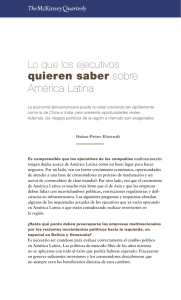 Lo que los ejecutivos quieren saber sobre