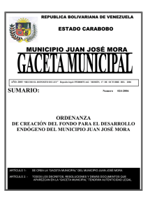municipio juan jos&eacute; mora sumario - contraloria municipal de juan