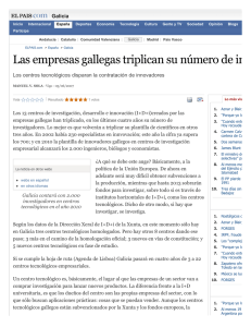 Las empresas gallegas triplican su número de investigadore