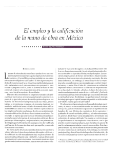 El empleo y la calificación de la mano de obra en México