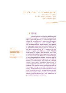 Sector público y competitividad