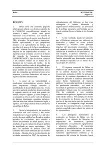 RESUMEN 1. Belice tiene una economía pequeña relativamente