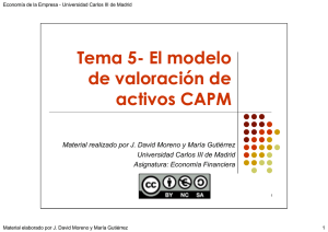 Tema 5- El modelo de valoración de activos CAPM