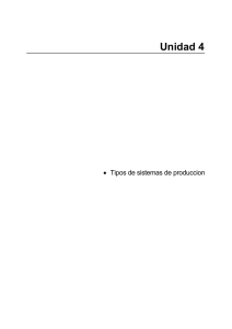 Tipos de sistemas de producción