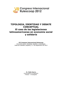 TIPOLOGIA, IDENTIDAD Y DEBATE CONCEPTUAL