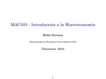 MAC205 - Introducción a la Macroeconomía